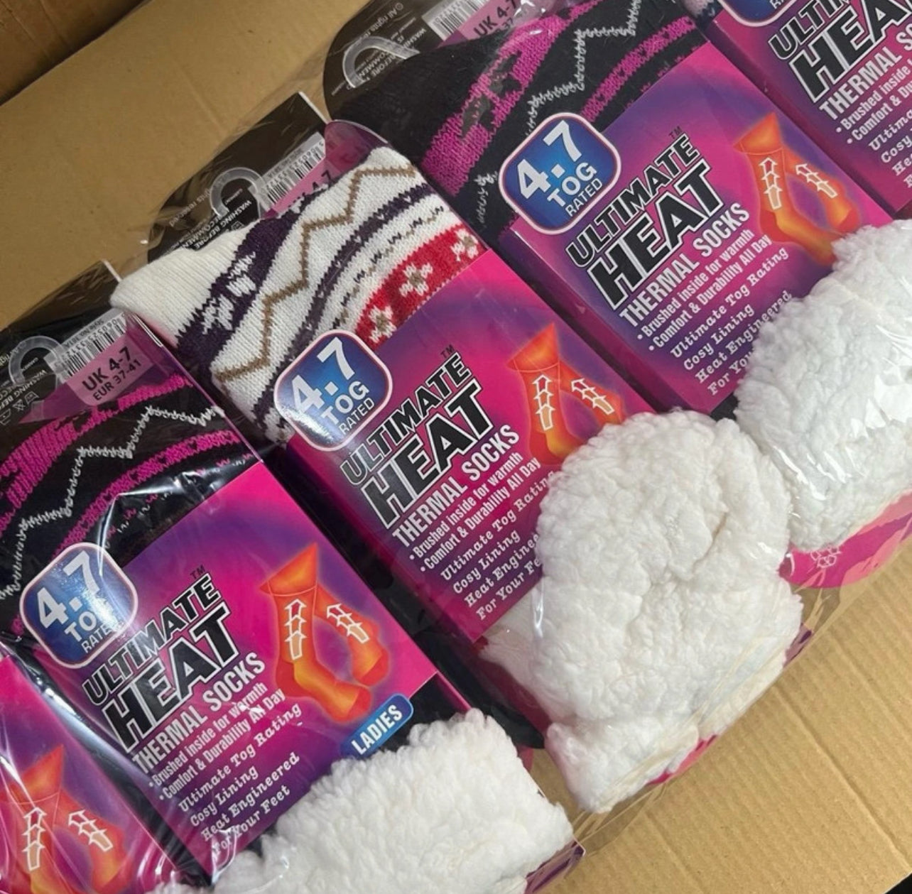 Ladies Ultimate Heat Socks x2
