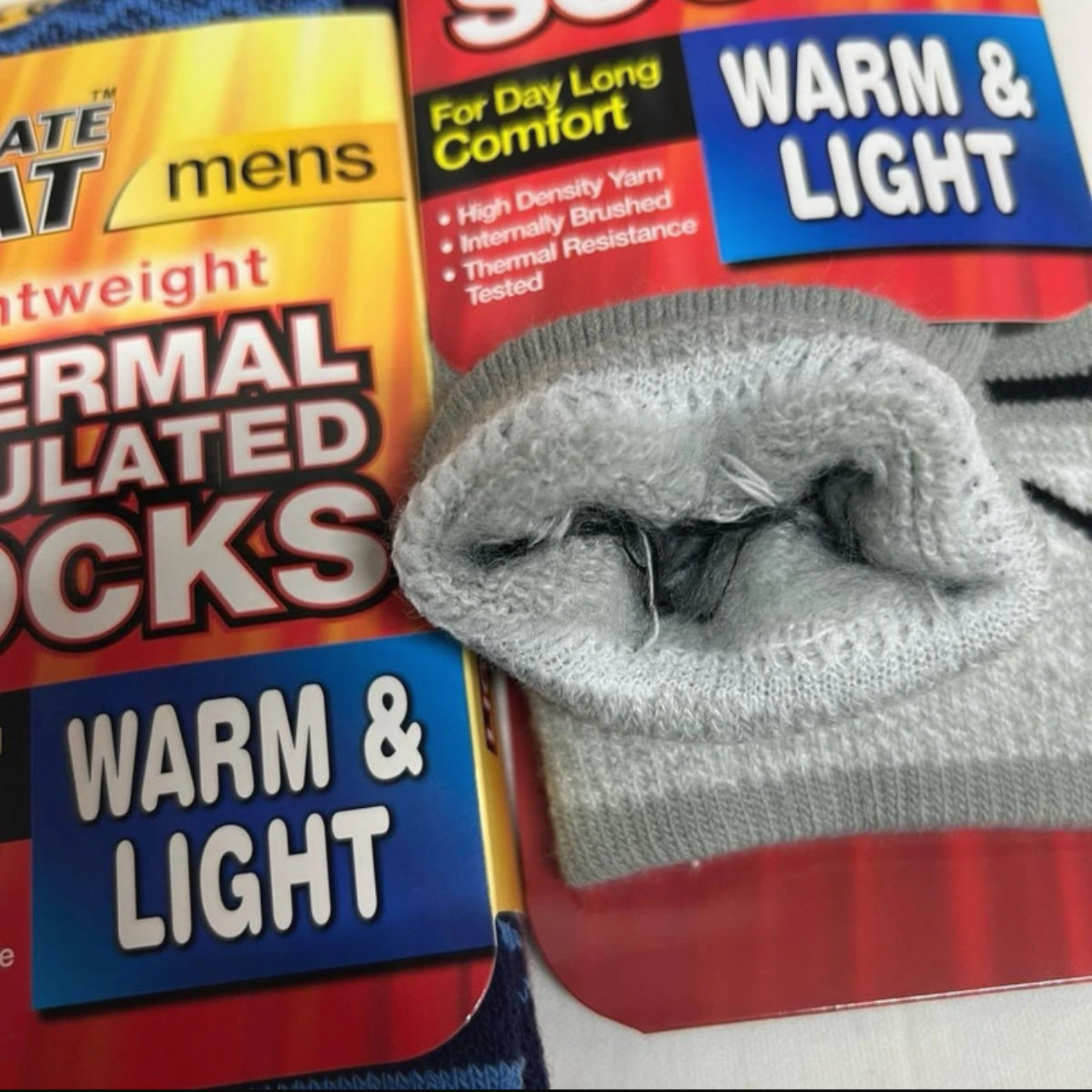Men’s and Ladies Lightweight Heat Socks x2
