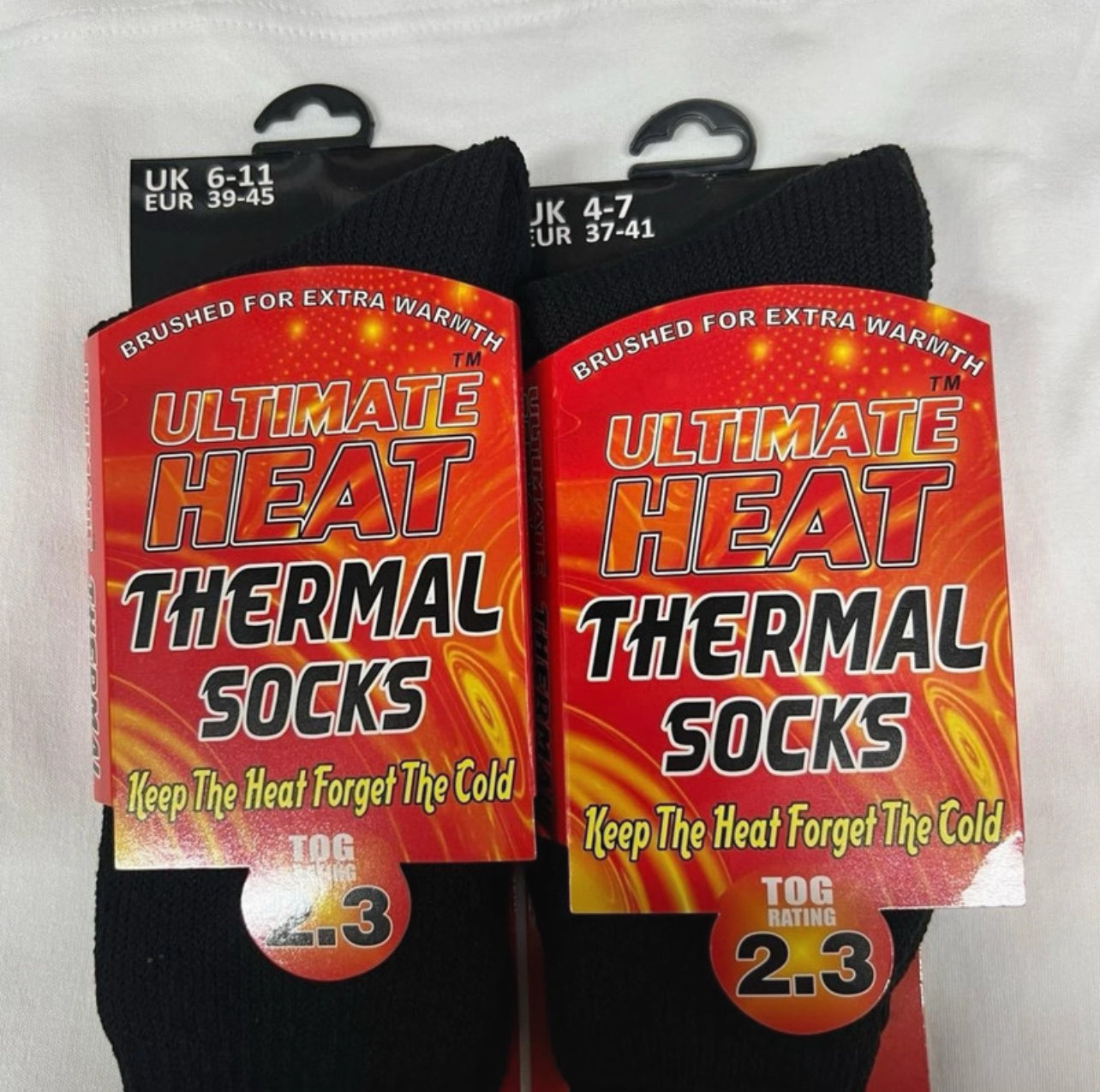 Men’s and Ladies Single Heat Socks x2